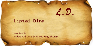 Liptai Dina névjegykártya